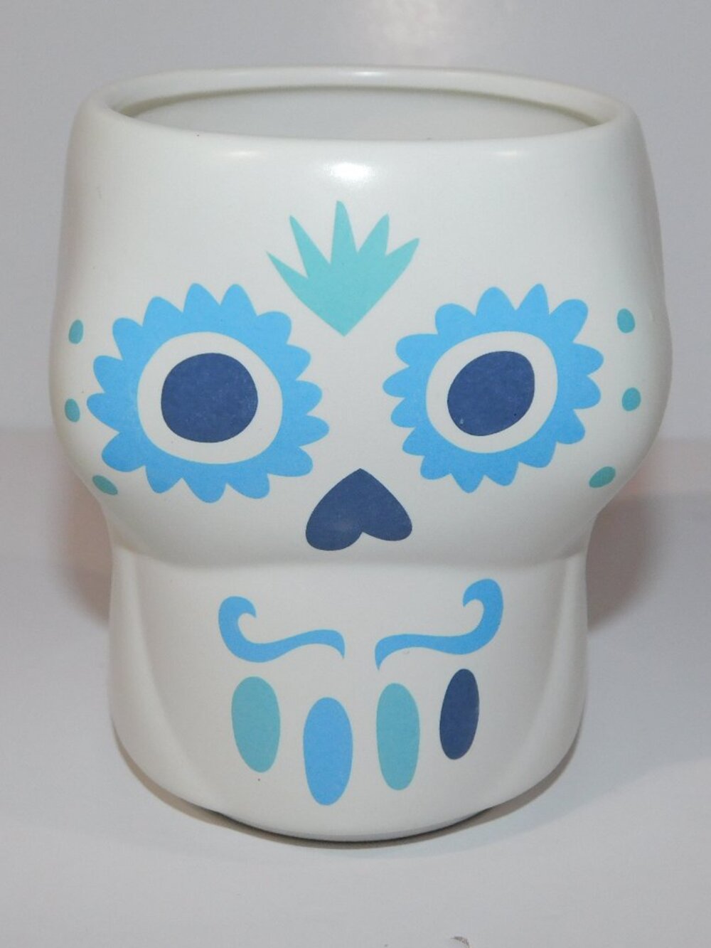 Don Julio Tequila Day Of The Dead Sugar Skull Mug Claudio Limon White Blue